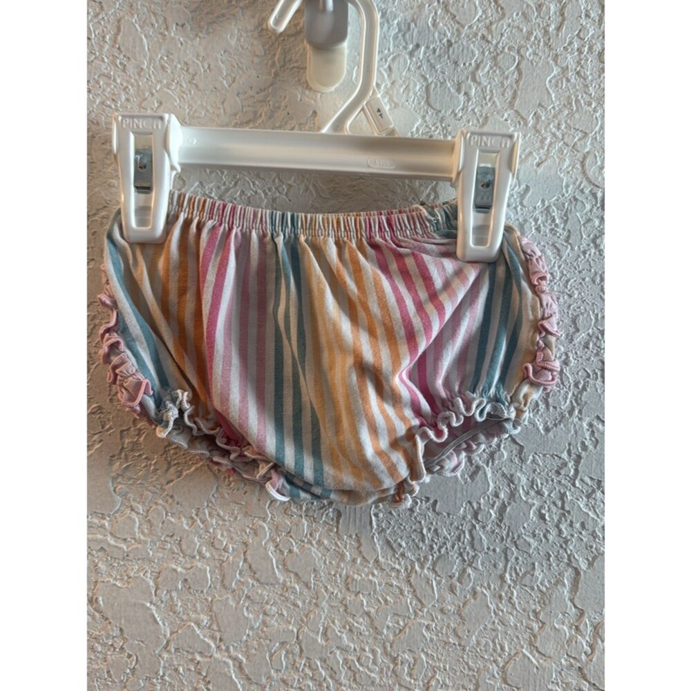 Baby Striped rainbow Ruffle Bloomers - RuffleButts GUC
